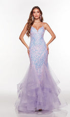 UNK-61404. Long, V Neck, Mermaid, Strappy Back image 0