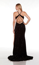 UNK-61339. Long, V Neck, Straight, Strappy Back image 1
