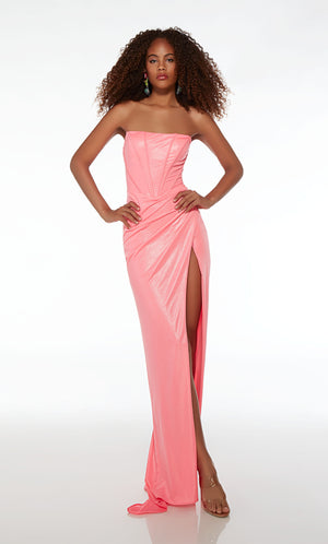 UNK-61512. Long, Strapless, Straight, Closed Back image 0