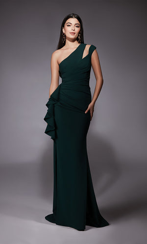 UNK-27689. Long, One Shoulder, Straight, Closed Back image 1