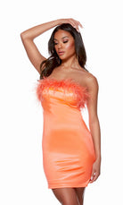 UNK-4723. Short, Strapless, Straight, Closed Back image 0