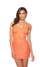 UNK-84000. Short, V Neckline, Straight, Strappy Back image 9