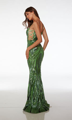 UNK-61563. Long, Square Neckline, Fit N Flare image 2