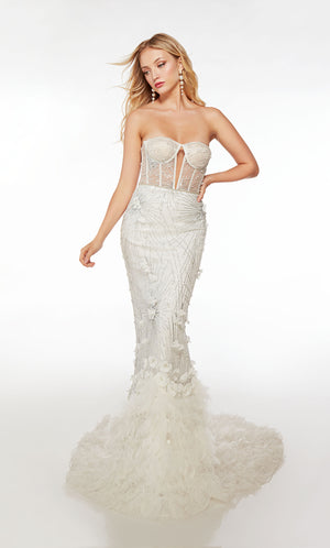 UNK-61727. Long, Sweetheart Neckline, Mermaid image 2