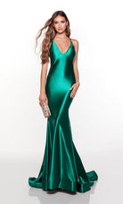UNK-61437. Long, Plunging Neckline, Fit N Flare image 3