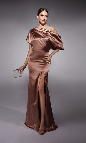 UNK-27721. Long, One Shoulder, Straight, Closed Back image 2