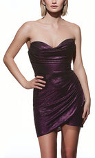 UNK-4846. Short, Sweetheart Neckline, Straight image 5