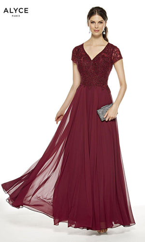 UNK-27389. Long, V-Neck, Flowy, Enclosed Back image 4