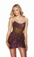 UNK-4860. Short, Strapless, Straight, Closed Back image 2