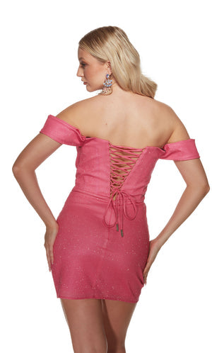 UNK-4818. Short, Off The Shoulder, Straight image 2