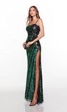 UNK-61365. Long, Square Neckline, Straight, Cutout Back image 0