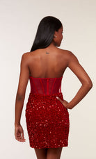 UNK-4792. Short, Sweetheart Neckline, Straight image 9