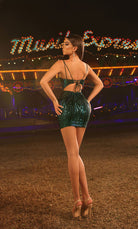 UNK-4905. Short, Plunging Neckline, Straight image 8