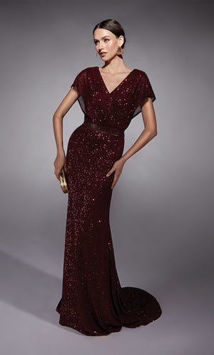 UNK-27708. Long, V-neck, Straight, V Shaped Back image 2