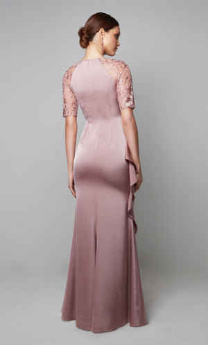 UNK-27601. Long, Scoop Neck, Straight, Closed Back image 1