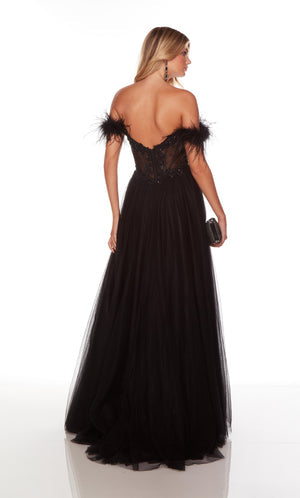 UNK-61328. Long, Off The Shoulder, Flowy, Open Back image 2