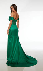 UNK-61572. Long, Off The Shoulder, Straight, Open Back image 1