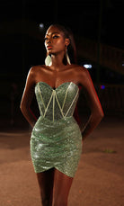 UNK-4826. Short, Sweetheart Neckline, Straight image 0