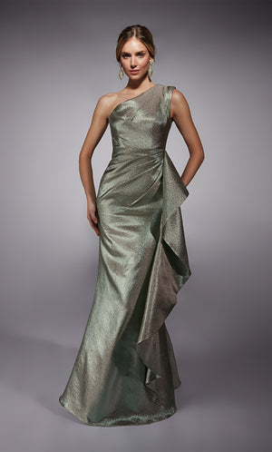 UNK-27751. Long, One Shoulder, Straight, Closed Back image 2