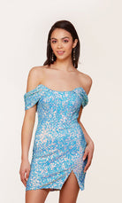 UNK-4769. Short, Off The Shoulder, Straight image 2