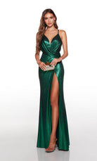 UNK-61425. Long, Plunging Neckline, Straight image 2