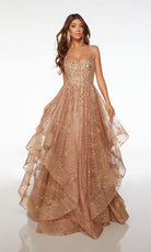 UNK-61682. Long, Plunging Neckline, Ballgown image 0