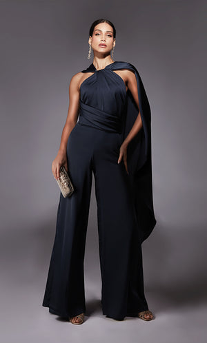 UNK-70069. Short, High Neck, Jumpsuit, Closed Back image 3