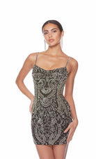 UNK-84010. Short, Scooped Neckline, Straight image 8