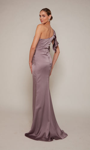 UNK-27656. Long, One Shoulder, Straight, Closed Back image 1