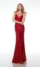 UNK-61677. Long, Spaghetti Strap Neckline, Mermaid image 4