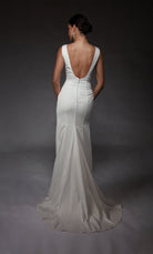 UNK-7092. Long, Plunging Neckline, Straight image 1