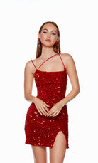 UNK-4750. Short, Square Neckline, Straight image 1
