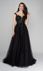 UNK-Wedding Dress: 5090. Long, Plunging Neckline, Medium Fullness image 8