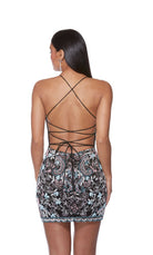 UNK-4665. Short, Scoop Neck, Straight, Strappy Back image 1
