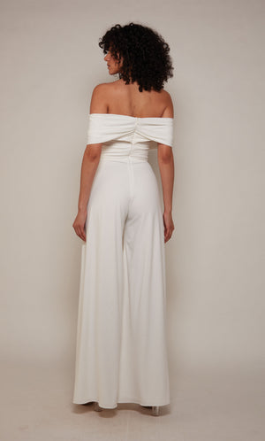 UNK-70051. Long, Off The Shoulder, Jumpsuit image 0