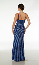 UNK-61608. Long, Plunging Neckline, Fit N Flare image 1