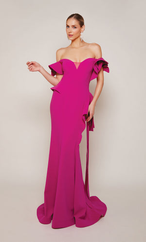 UNK-27643. Long, Off The Shoulder, Straight image 4