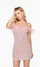 UNK-4606. Short, Off The Shoulder, Straight image 3