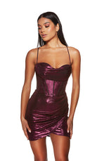 UNK-4848. Short, Sweetheart Neckline, Straight image 2
