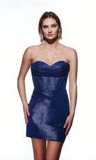 UNK-4849. Short, Sweetheart Neckline, Straight image 3