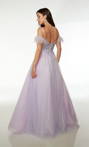 UNK-61670. Long, Plunging Neckline, Ballgown image 1