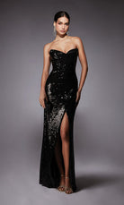 UNK-27704. Long, Strapless, Straight, Closed Back image 3