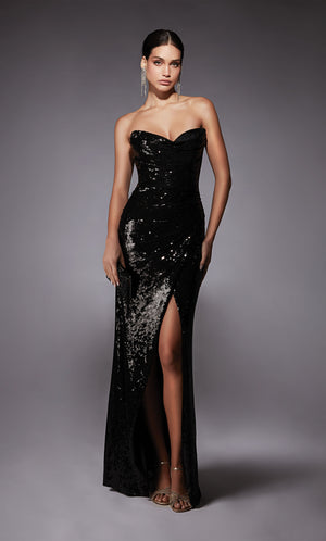 UNK-27704. Long, Strapless, Straight, Closed Back image 3