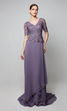 UNK-27556. Long, V-neck, Straight, Keyhole Back image 2
