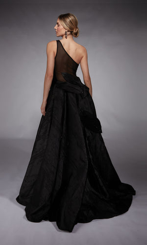 UNK-27730. Long, One Shoulder, A-line, Illusion Back image 1