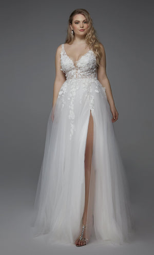UNK-60894. Long, Plunging Neckline, A-line image 14