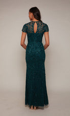 UNK-27607. Long, Illusion Neckline, Straight image 1