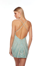 UNK-84006. Short, Plunging Neckline, Straight image 4