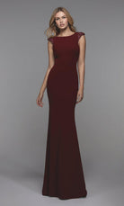 UNK-27539. Long Tight Sexy Dresses, High Neck, Fit N Flare image 2