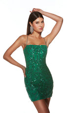 UNK-4903. Short, Square Neckline, Straight image 5